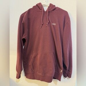 Vans Off The Wall Hoodie Dark Red Maroon Burgundy Classic Logo Men’s Size Small